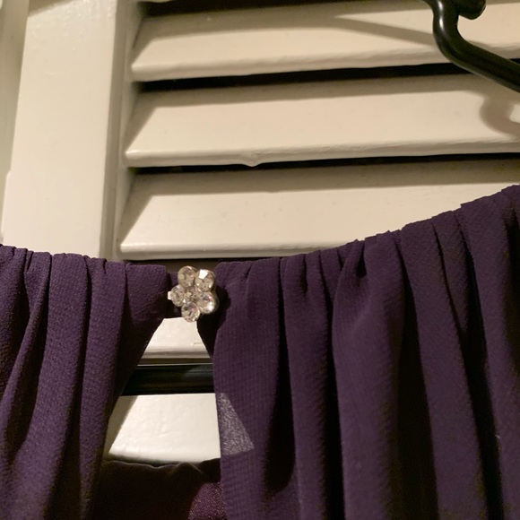 After Six Concord Grape Bridesmaid Dress - Picture 3 of 4